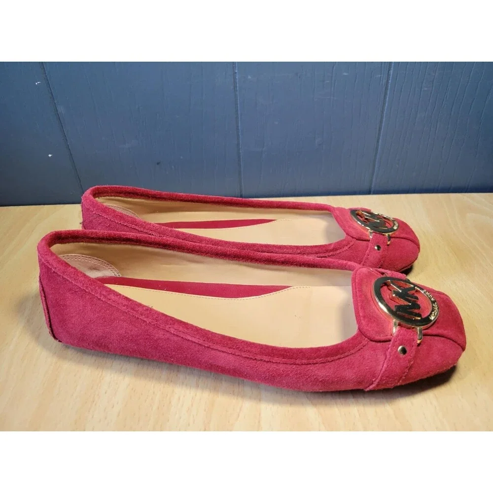 Michael Michael Kors Woman's Fulton Ballet Leather, Red, Size: 8 M